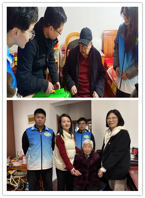 信息管理学院党总支携手汇润捷电子（无锡）有限公司走访慰问贫困老人
